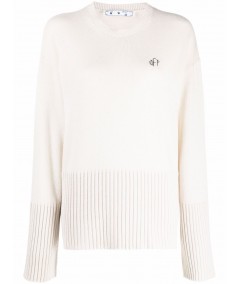 Crewneck Basic Sweater Off-White