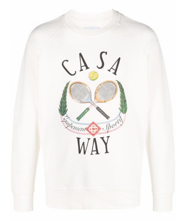 Sweatshirt Casaway Tennis  Casablanca blanc