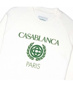 Sweatshirt Loopback Casablanca blanc